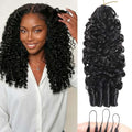 Burmese Curly Crochet Hair 18 Inch - 60g Pre-Separated Extensions
