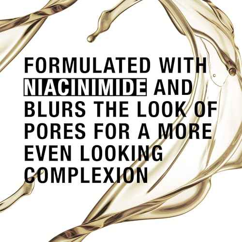 Neutrogena Mattifying Primer with Shine Control, Lightweight Pore Blurring Face Primer Blurs the Look of Pores & Helps Reduce Shine, Matte Primer with Niacinamide, 1 oz