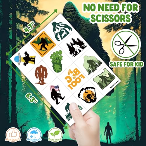 Bigfoot Party Favors Pack - 72 Pieces with Balloons & Tattoos