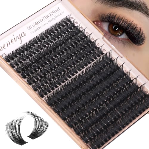 Volume Lash Clusters Kit - 300Pcs DIY Eyelash Extensions 10-16MM