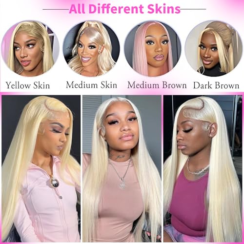 20" 613 Blonde Lace Front Wig - 200% Density Human Hair