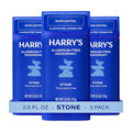 Aluminum-Free Deodorant for Men - Stone Scent, 2.5 oz (3 Pack)