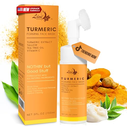 Turmeric Foaming Face Wash with Brush - 150ml