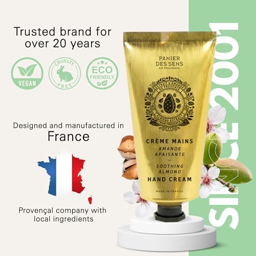 Panier des Sens Sweet Almond Hand Cream for Dry Skin 2.5oz