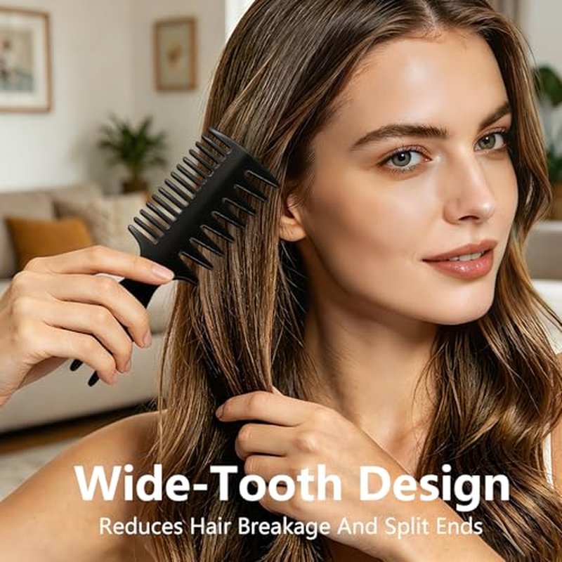 5-Piece Wide Tooth Comb Set for Men – Curly Hair