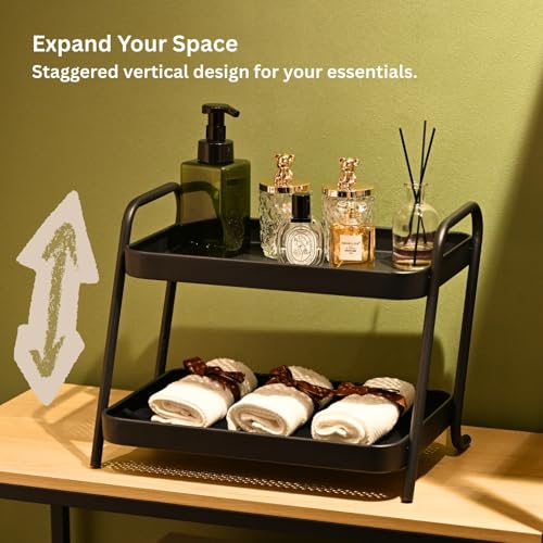 NobleForm 2-Tier Liquor Bottle Display Shelf