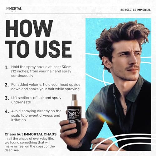 Immortal NYC Chaos Sea Salt Spray 8.45oz | Natural Waves