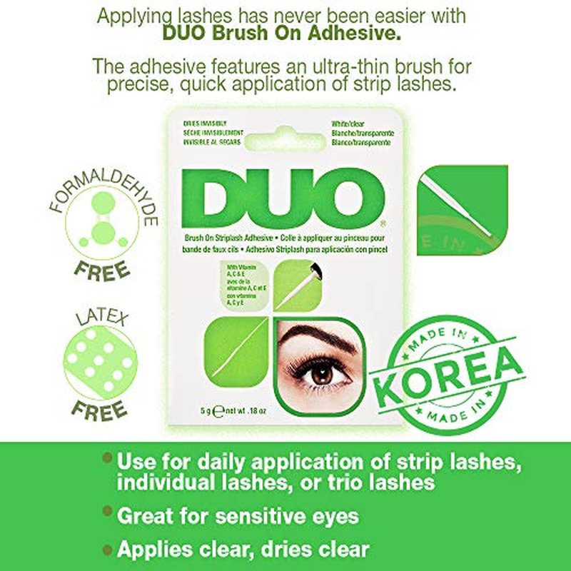 DUO Brush-On Clear Lash Glue – Waterproof & Hypoallergenic Adhesive