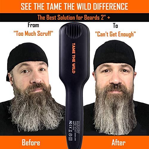 Tame's Beard Straightener for Men and Tame's Beard Armor Heat Protection Spray - Bundle and Save