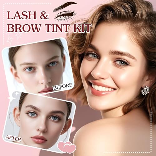 Lash & Brow Tint Kit - 6 Week Color, DIY Home Use