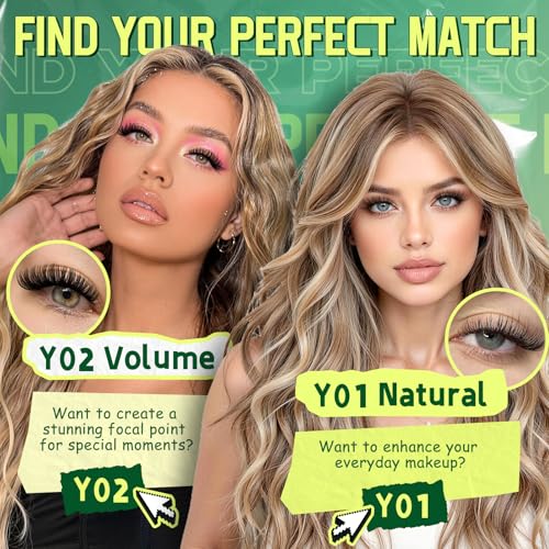KEYYOU Lash Clusters Kit 144pcs Thick Volume D Curl Eyelash Clusters Lash Extension Kit with Mascara Brush Bond and Seal Glue Remover Applicators and Brush for DIY Lash Extensions (Y02)