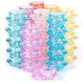 40 Pcs Acrylic Cosmetic Containers - 3g Travel Pots in 8 Colors