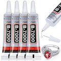 B-7000 Glue for Rhinestones & Jewelry, Clear Adhesive 4x15 ml Cruzix