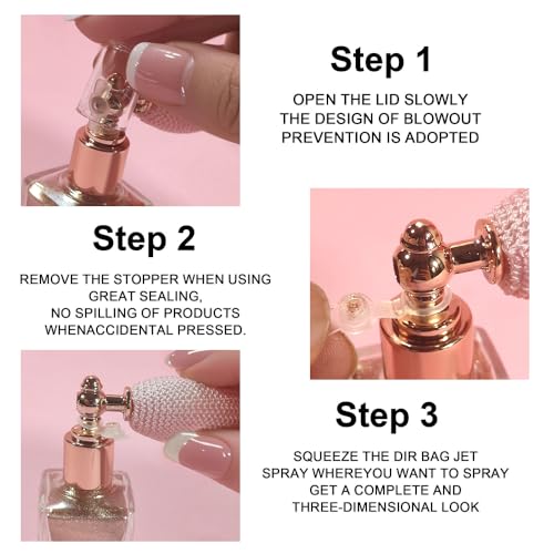 Mint Highlighter Spray, Professional Shiny Glitter Spray for Eyeshadow Face and Body Luminizers, Loose Shimmer Powder Makeup Mist for Women Kid Rave Outfits Festival Accessories