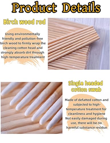 Precision Tip Cotton Swabs, 600Pc Bulk, 4 Inch Pointed Tips