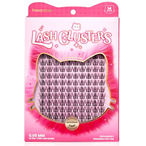 Lash Clusters ? My Sunflower Manga 140pcs Individual Lashes 10-16mm Mix-length Cluster Eyelash Extensions Thin Band False Eyelashes Natural CC Curl Eyelash Clusters DIY Cluster Lashes