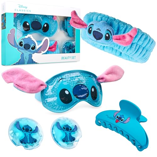 Disney Stitch Beauty Accessories Set with Cooling Gel Eye Mask & Headband