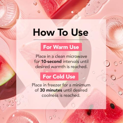 CALA Hot & Cold Watermelon Eye Pads – Therapeutic Gel Compress