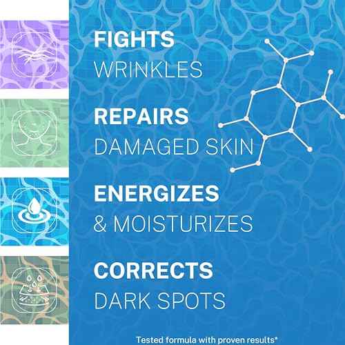 SKIN AURA¢â Advanced Anti-Aging Serum | All-In-One Sensitive Formula for Wrinkles, Fine Lines & Age Spots | Plant Derivative with Hyaluronic Acid, Collagen Peptides, 5 Vitamins + Minerals - 30ml (1oz)