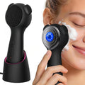 Electric Face Scrubber with Heat Massage & 5 Vibration Modes