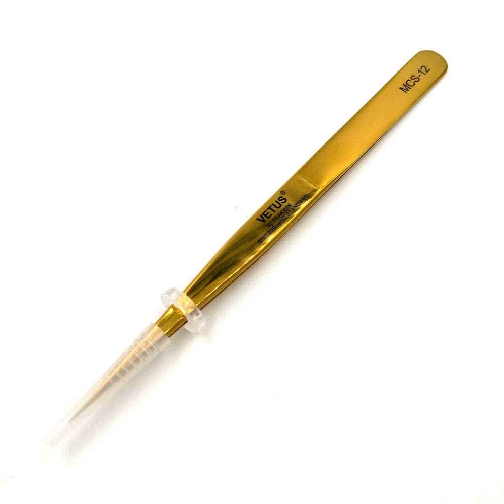 Vetus MCS Makeups Tweezers for Beauty Eyelashes Grip Picking Selection Works (MCS-12)
