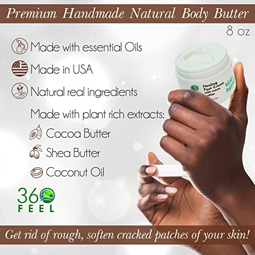 360Feel Unsented Body Butter - Fragrance-Free Bliss: Nourishes Sensitive Skin with Cocoa & Shea Butter. Plant-Based Daily Hydration.