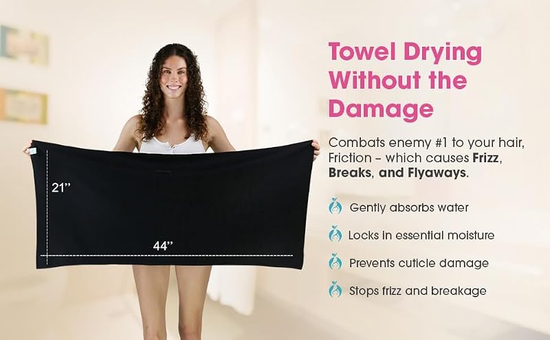Hair RePear Cotton Hair Towel 21x44 Anti-Frizz