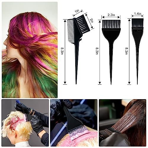 Xarchy 12-Piece Hair Dye Kit with Brush, Bowl & Clips
