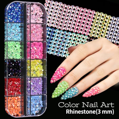 Nail Art Kit with 5 Charm Boxes, 15 Brushes & Dotting Tools