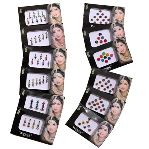 Indian Bindi Self Adhesive Stickers 12-Pack Reusable