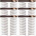 4D Waterproof Eyebrow Tattoo Stickers - 66 Pairs, 6 Sheets