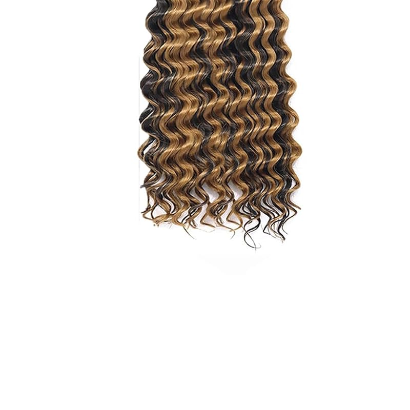 P4/27 Blonde Deep Wave Human Braiding Hair 22" 3 Bundle