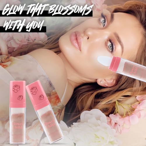 Profusion Cosmetics Flower Child Face and Body Highlighter - Non Sticky Buildable Luminizer Two Shade Kit with Applicator Sponge, Lightweight, Vegan & Cruelty?Free Makeup (Bronze Gold)