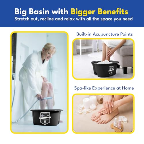 American Wellness Authority Extra Large Foot Bath Basin for Soaking