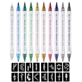 Temporary Tattoo Markers Kit – 10 Dual-Tip Pens + 5 Stencils