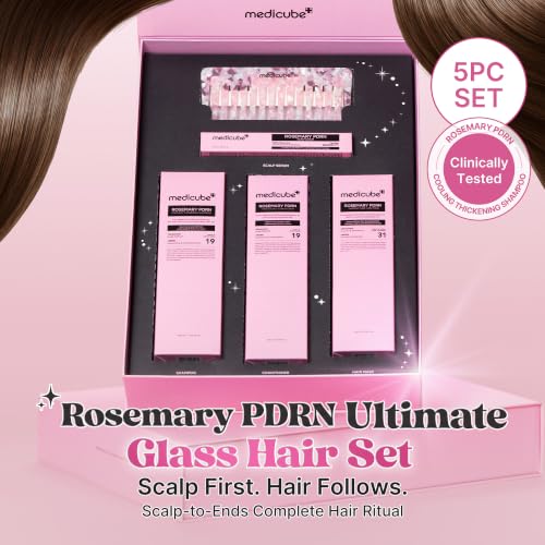 medicube Rosemary PDRN Hair Care Set - 5-Piece Full-Size Kit