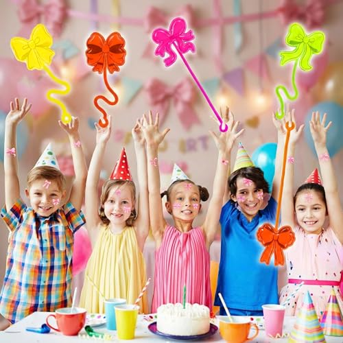48Pc Bow Party Favors Set - Stick Hands & Temporary Tattoos