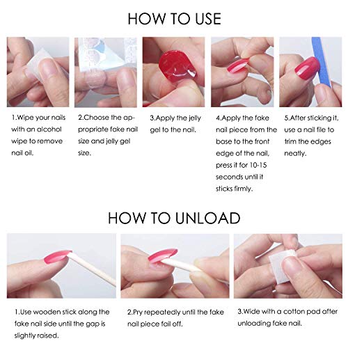 Press On Nails Kit - 24pc Salon Almond Nails