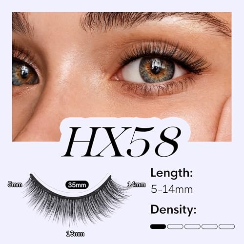 BEYELIAN Self Adhesive Eyelashes 5 Pairs Pre-glued No Glue Needed
