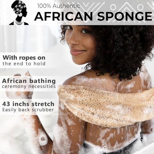 African Exfoliating Net Sponge - 3 Pack Body Scrubber
