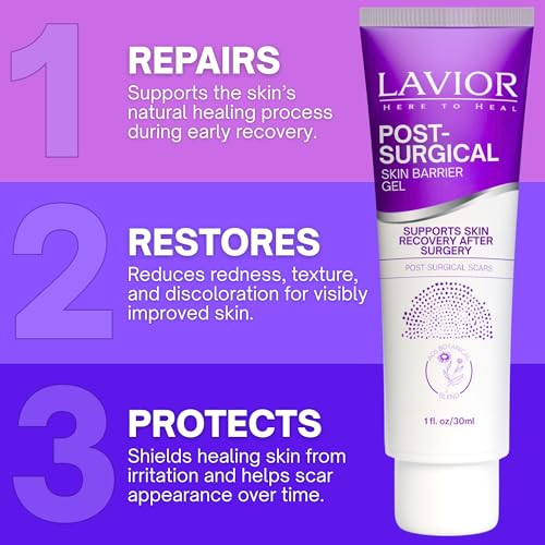 LAVIOR Botanical Post-Surgical Gel (1 oz) ? All-In-One Recovery Care for Incisions ? Gentle, Plant-Based Aftercare, Silicone-Free