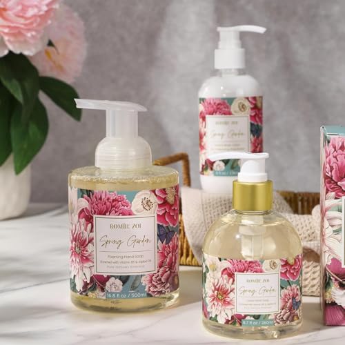 ROMIIE ZOI Liquid Hand Soap with Gift Box - Spring Garden - 260ml/ 8.7 fl.oz