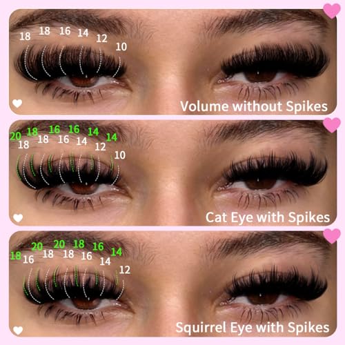Kiromiro Fluffy Lash Clusters with Spikes 10-18mm Volume