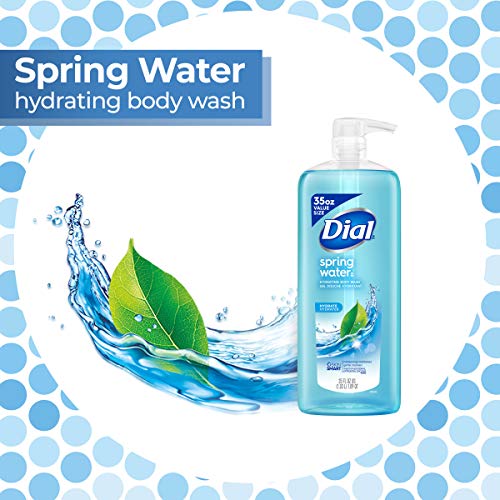 Dial Body Wash, Spring Water, 35 Ounce (Pack of 2)