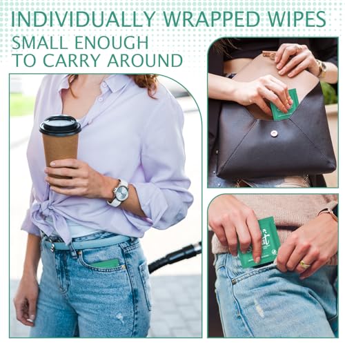 150 Pcs Mini Travel Deodorant Wipes - Antiperspirant Body Wipes
