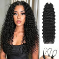 Water Wave Crochet Hair 18 Inch 120g Human Hair Extensions