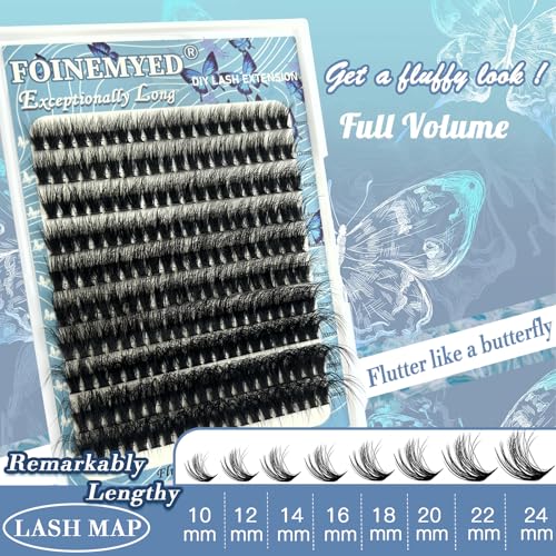 Lash Clusters 10-24mm Wispy Volume Eyelash Extensions 200pcs