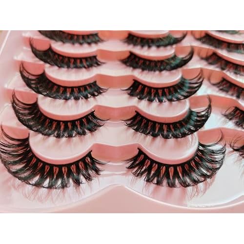 H006 CLARICE False Lashes Faux Mink Fake Eyelashes 20 Pairs Mixed Set Dramatic Volume and Length Multipack Black Reusable Natural Vegan