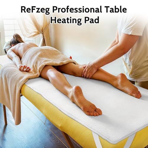 ReFzeg Professional Massage Table Heating Pad - Soft Fleece Warmer, 30" x 71"