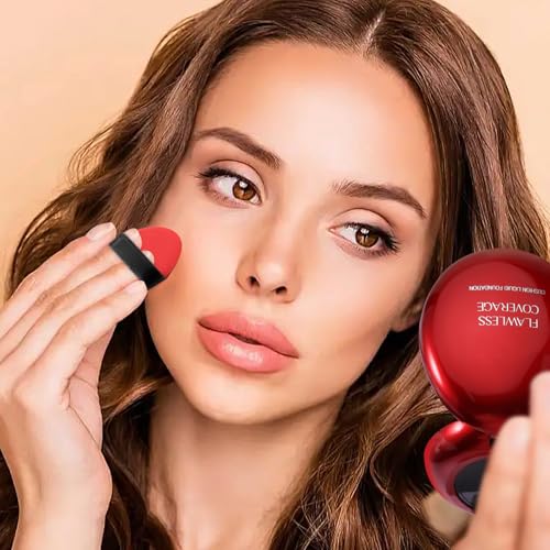 Concealer Foundation with Puff - Waterproof Full Coverage